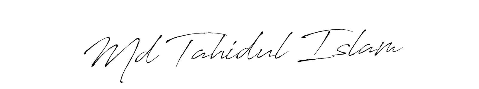 Make a beautiful signature design for name Md Tahidul Islam. With this signature (Antro_Vectra) style, you can create a handwritten signature for free. Md Tahidul Islam signature style 6 images and pictures png