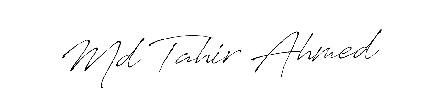 The best way (Antro_Vectra) to make a short signature is to pick only two or three words in your name. The name Md Tahir Ahmed include a total of six letters. For converting this name. Md Tahir Ahmed signature style 6 images and pictures png