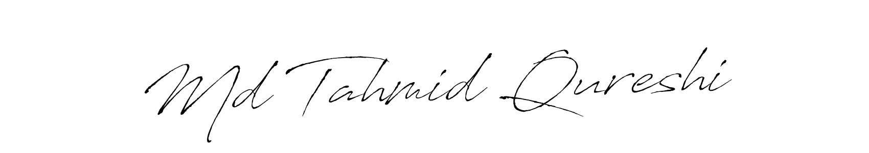 How to make Md Tahmid Qureshi signature? Antro_Vectra is a professional autograph style. Create handwritten signature for Md Tahmid Qureshi name. Md Tahmid Qureshi signature style 6 images and pictures png