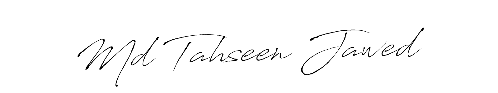 Create a beautiful signature design for name Md Tahseen Jawed. With this signature (Antro_Vectra) fonts, you can make a handwritten signature for free. Md Tahseen Jawed signature style 6 images and pictures png