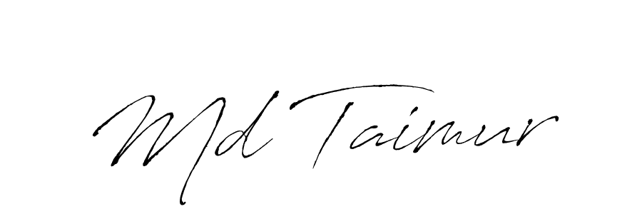 Design your own signature with our free online signature maker. With this signature software, you can create a handwritten (Antro_Vectra) signature for name Md Taimur. Md Taimur signature style 6 images and pictures png