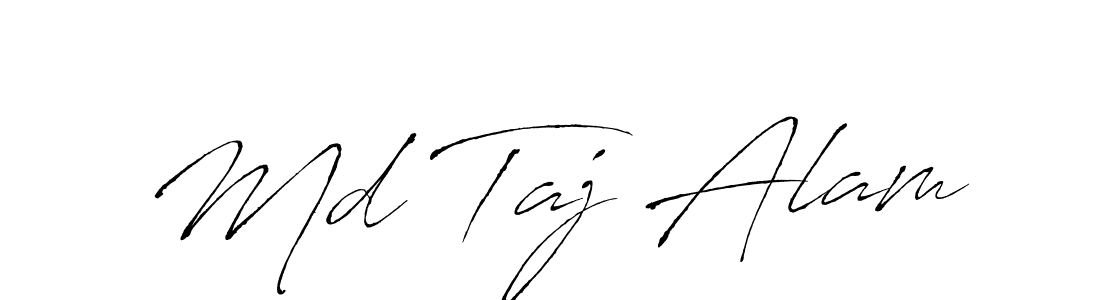 Antro_Vectra is a professional signature style that is perfect for those who want to add a touch of class to their signature. It is also a great choice for those who want to make their signature more unique. Get Md Taj Alam name to fancy signature for free. Md Taj Alam signature style 6 images and pictures png