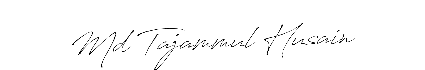 Create a beautiful signature design for name Md Tajammul Husain. With this signature (Antro_Vectra) fonts, you can make a handwritten signature for free. Md Tajammul Husain signature style 6 images and pictures png