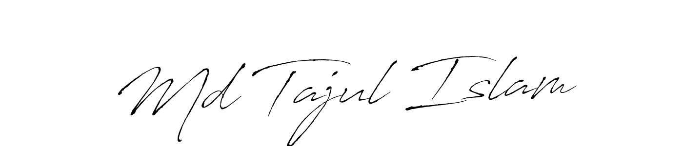 Make a beautiful signature design for name Md Tajul Islam. With this signature (Antro_Vectra) style, you can create a handwritten signature for free. Md Tajul Islam signature style 6 images and pictures png