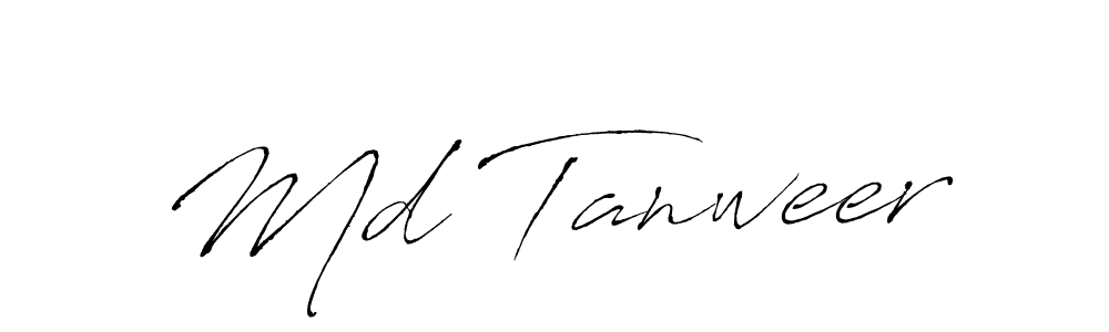 Create a beautiful signature design for name Md Tanweer. With this signature (Antro_Vectra) fonts, you can make a handwritten signature for free. Md Tanweer signature style 6 images and pictures png