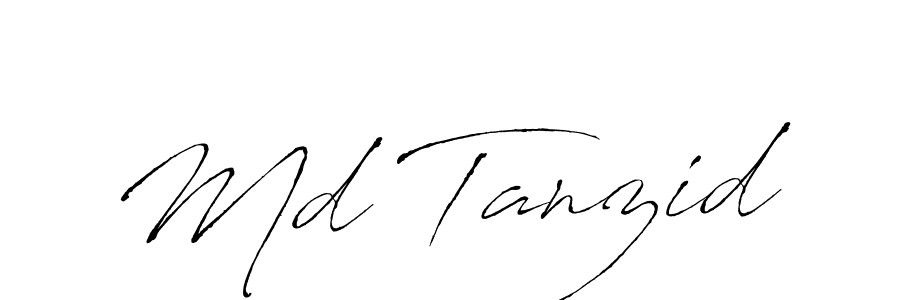 Design your own signature with our free online signature maker. With this signature software, you can create a handwritten (Antro_Vectra) signature for name Md Tanzid. Md Tanzid signature style 6 images and pictures png