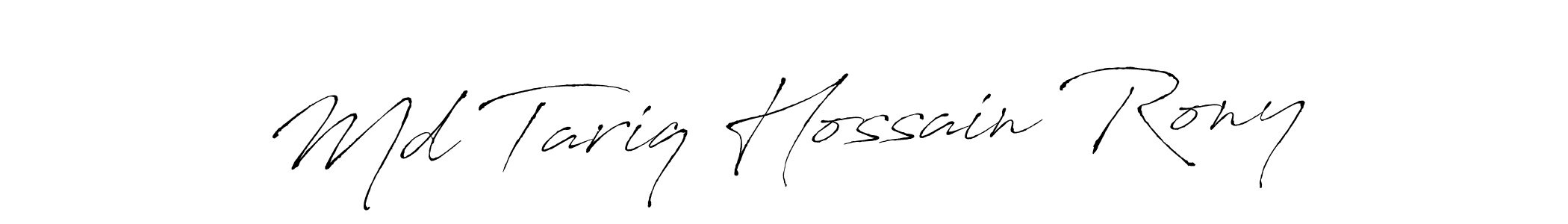 Similarly Antro_Vectra is the best handwritten signature design. Signature creator online .You can use it as an online autograph creator for name Md Tariq Hossain Rony. Md Tariq Hossain Rony signature style 6 images and pictures png