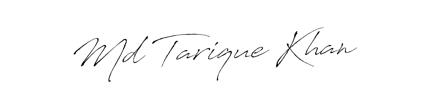 Md Tarique Khan stylish signature style. Best Handwritten Sign (Antro_Vectra) for my name. Handwritten Signature Collection Ideas for my name Md Tarique Khan. Md Tarique Khan signature style 6 images and pictures png