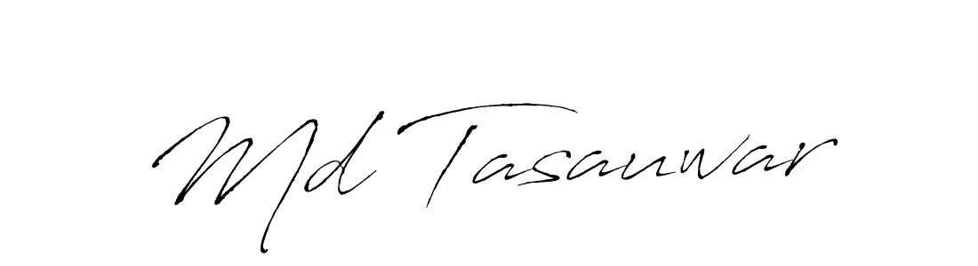 The best way (Antro_Vectra) to make a short signature is to pick only two or three words in your name. The name Md Tasauwar include a total of six letters. For converting this name. Md Tasauwar signature style 6 images and pictures png