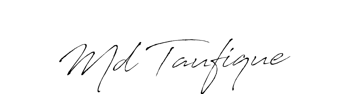 Use a signature maker to create a handwritten signature online. With this signature software, you can design (Antro_Vectra) your own signature for name Md Taufique. Md Taufique signature style 6 images and pictures png