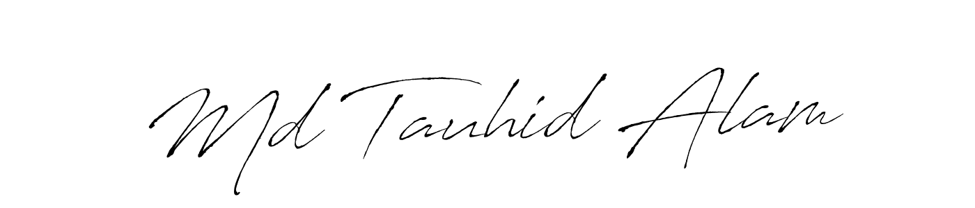 Create a beautiful signature design for name Md Tauhid Alam. With this signature (Antro_Vectra) fonts, you can make a handwritten signature for free. Md Tauhid Alam signature style 6 images and pictures png