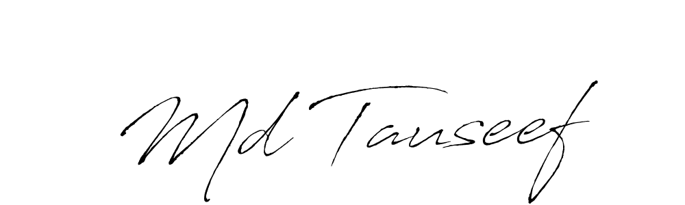 Make a beautiful signature design for name Md Tauseef. With this signature (Antro_Vectra) style, you can create a handwritten signature for free. Md Tauseef signature style 6 images and pictures png