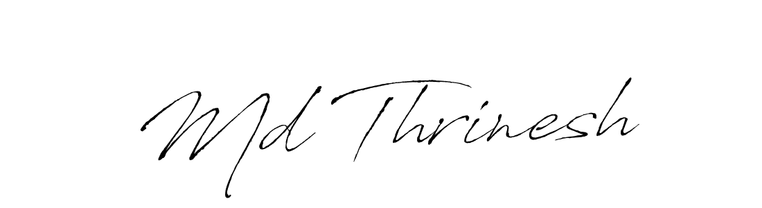 Also You can easily find your signature by using the search form. We will create Md Thrinesh name handwritten signature images for you free of cost using Antro_Vectra sign style. Md Thrinesh signature style 6 images and pictures png