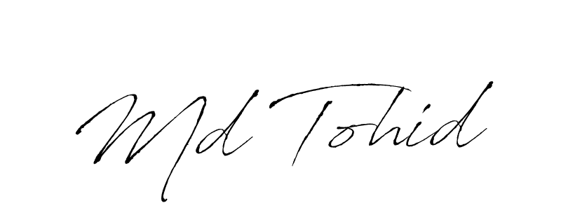 Antro_Vectra is a professional signature style that is perfect for those who want to add a touch of class to their signature. It is also a great choice for those who want to make their signature more unique. Get Md Tohid name to fancy signature for free. Md Tohid signature style 6 images and pictures png