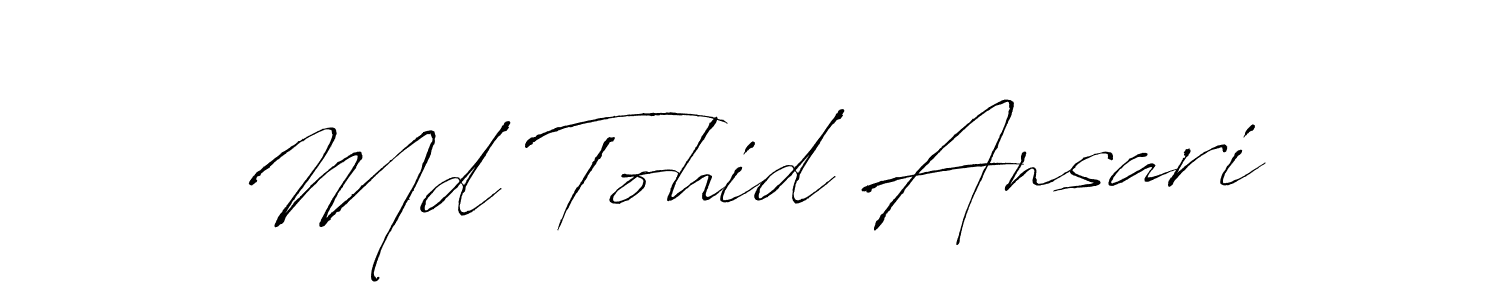 It looks lik you need a new signature style for name Md Tohid Ansari. Design unique handwritten (Antro_Vectra) signature with our free signature maker in just a few clicks. Md Tohid Ansari signature style 6 images and pictures png