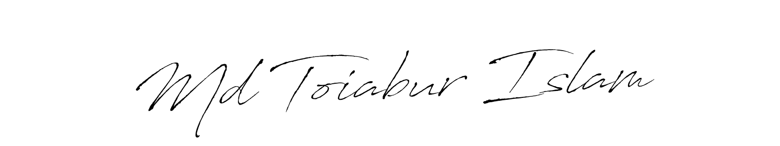 Md Toiabur Islam stylish signature style. Best Handwritten Sign (Antro_Vectra) for my name. Handwritten Signature Collection Ideas for my name Md Toiabur Islam. Md Toiabur Islam signature style 6 images and pictures png