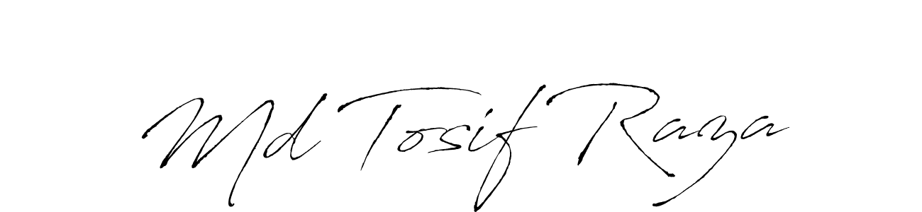 Similarly Antro_Vectra is the best handwritten signature design. Signature creator online .You can use it as an online autograph creator for name Md Tosif Raza. Md Tosif Raza signature style 6 images and pictures png