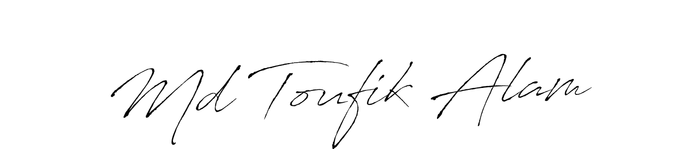 How to make Md Toufik Alam signature? Antro_Vectra is a professional autograph style. Create handwritten signature for Md Toufik Alam name. Md Toufik Alam signature style 6 images and pictures png