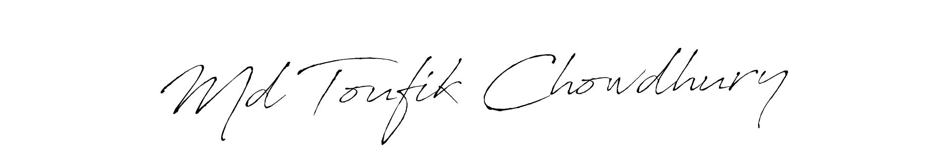 Make a beautiful signature design for name Md Toufik Chowdhury. With this signature (Antro_Vectra) style, you can create a handwritten signature for free. Md Toufik Chowdhury signature style 6 images and pictures png