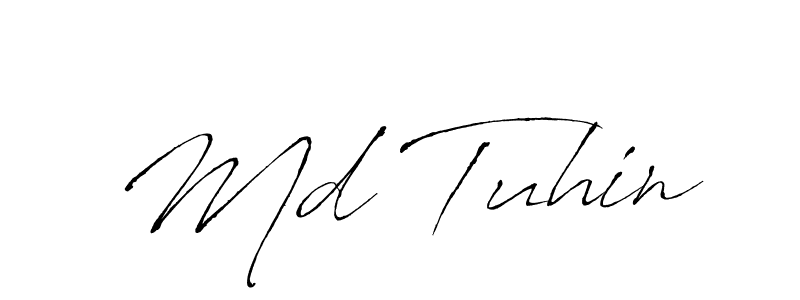 The best way (Antro_Vectra) to make a short signature is to pick only two or three words in your name. The name Md Tuhin include a total of six letters. For converting this name. Md Tuhin signature style 6 images and pictures png