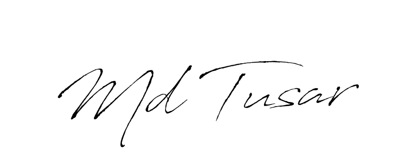 Create a beautiful signature design for name Md Tusar. With this signature (Antro_Vectra) fonts, you can make a handwritten signature for free. Md Tusar signature style 6 images and pictures png