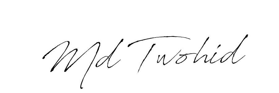 Also You can easily find your signature by using the search form. We will create Md Twohid name handwritten signature images for you free of cost using Antro_Vectra sign style. Md Twohid signature style 6 images and pictures png