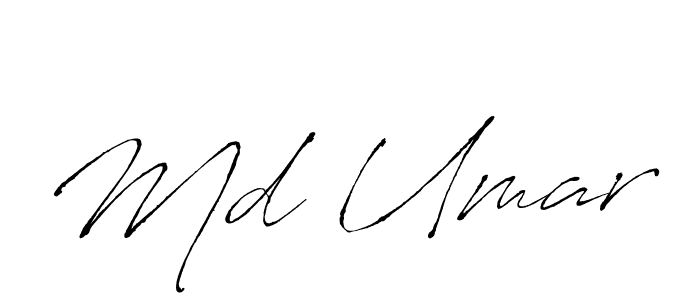 Design your own signature with our free online signature maker. With this signature software, you can create a handwritten (Antro_Vectra) signature for name Md Umar. Md Umar signature style 6 images and pictures png