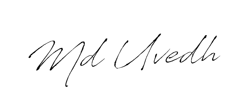 Use a signature maker to create a handwritten signature online. With this signature software, you can design (Antro_Vectra) your own signature for name Md Uvedh. Md Uvedh signature style 6 images and pictures png