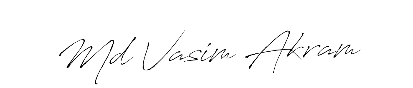 if you are searching for the best signature style for your name Md Vasim Akram. so please give up your signature search. here we have designed multiple signature styles  using Antro_Vectra. Md Vasim Akram signature style 6 images and pictures png