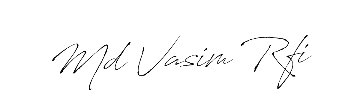 Create a beautiful signature design for name Md Vasim Rfi. With this signature (Antro_Vectra) fonts, you can make a handwritten signature for free. Md Vasim Rfi signature style 6 images and pictures png