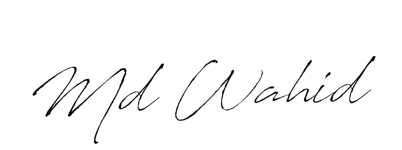 It looks lik you need a new signature style for name Md Wahid. Design unique handwritten (Antro_Vectra) signature with our free signature maker in just a few clicks. Md Wahid signature style 6 images and pictures png