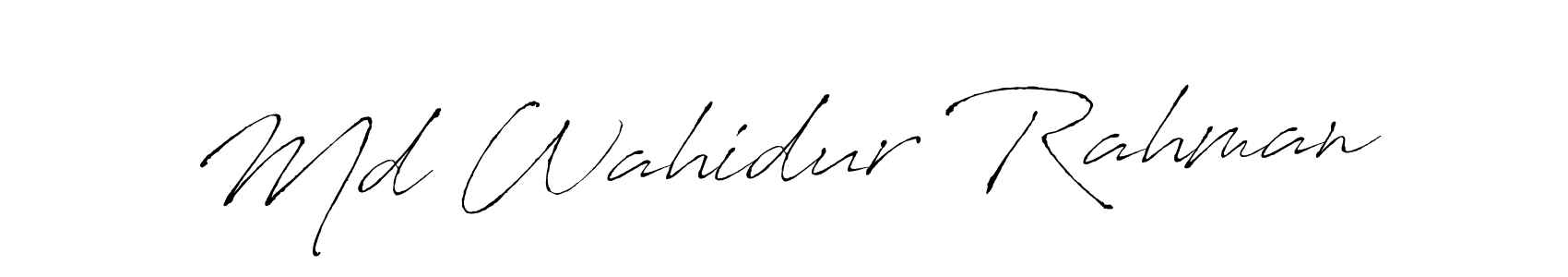 How to make Md Wahidur Rahman signature? Antro_Vectra is a professional autograph style. Create handwritten signature for Md Wahidur Rahman name. Md Wahidur Rahman signature style 6 images and pictures png