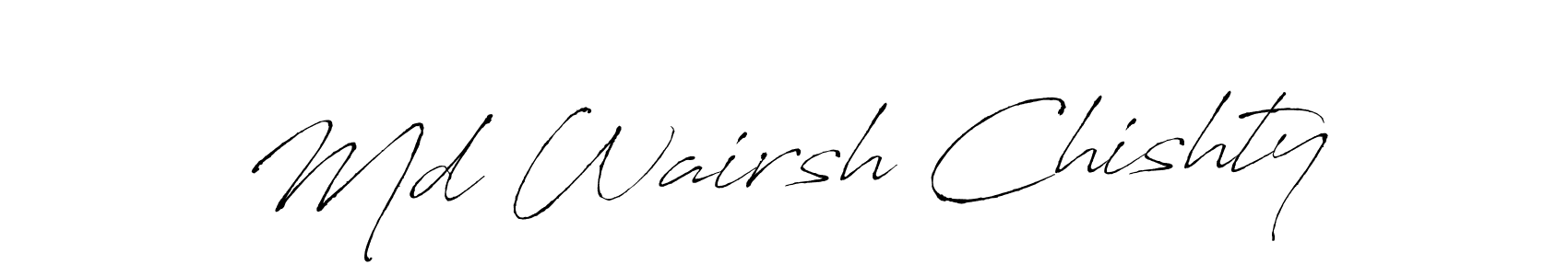 Make a beautiful signature design for name Md Wairsh Chishty. Use this online signature maker to create a handwritten signature for free. Md Wairsh Chishty signature style 6 images and pictures png