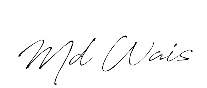 It looks lik you need a new signature style for name Md Wais. Design unique handwritten (Antro_Vectra) signature with our free signature maker in just a few clicks. Md Wais signature style 6 images and pictures png