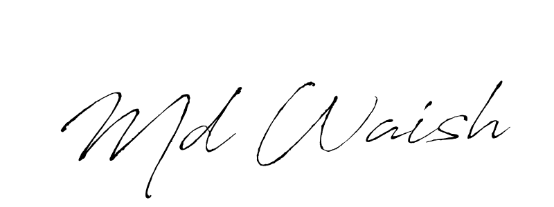 The best way (Antro_Vectra) to make a short signature is to pick only two or three words in your name. The name Md Waish include a total of six letters. For converting this name. Md Waish signature style 6 images and pictures png
