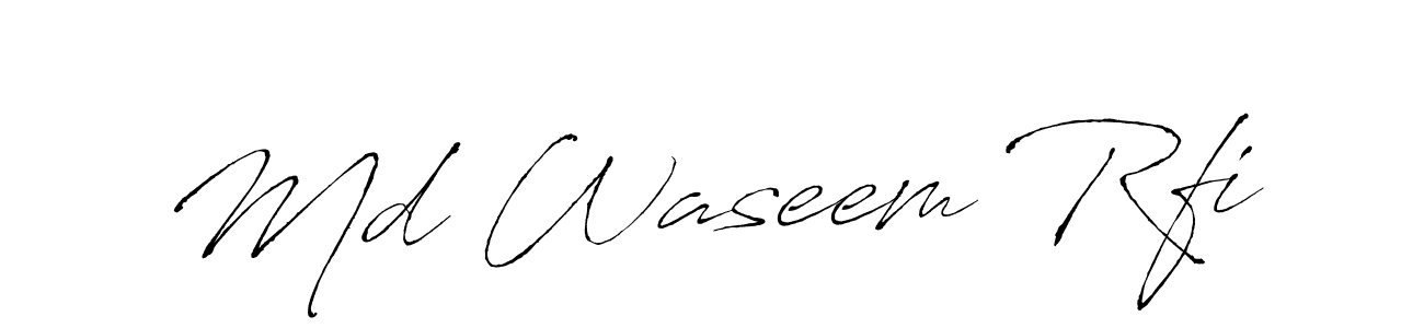 Also we have Md Waseem Rfi name is the best signature style. Create professional handwritten signature collection using Antro_Vectra autograph style. Md Waseem Rfi signature style 6 images and pictures png