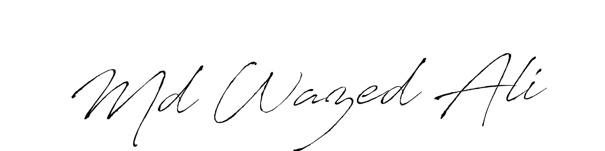 if you are searching for the best signature style for your name Md Wazed Ali. so please give up your signature search. here we have designed multiple signature styles  using Antro_Vectra. Md Wazed Ali signature style 6 images and pictures png