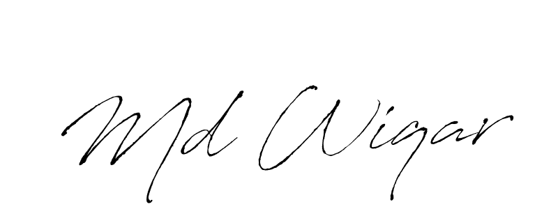 Also You can easily find your signature by using the search form. We will create Md Wiqar name handwritten signature images for you free of cost using Antro_Vectra sign style. Md Wiqar signature style 6 images and pictures png