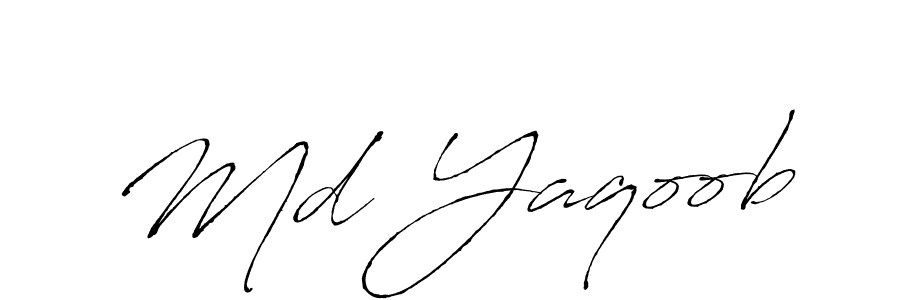Create a beautiful signature design for name Md Yaqoob. With this signature (Antro_Vectra) fonts, you can make a handwritten signature for free. Md Yaqoob signature style 6 images and pictures png