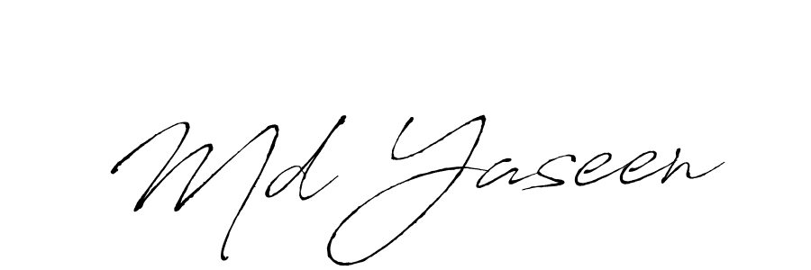 Use a signature maker to create a handwritten signature online. With this signature software, you can design (Antro_Vectra) your own signature for name Md Yaseen. Md Yaseen signature style 6 images and pictures png