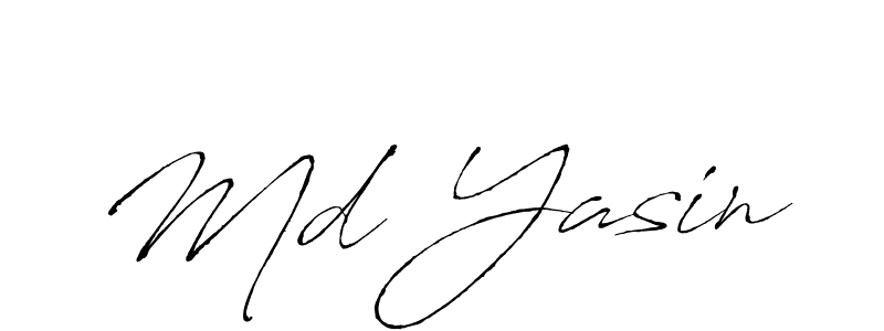 How to make Md Yasin name signature. Use Antro_Vectra style for creating short signs online. This is the latest handwritten sign. Md Yasin signature style 6 images and pictures png