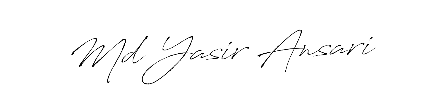 Make a beautiful signature design for name Md Yasir Ansari. With this signature (Antro_Vectra) style, you can create a handwritten signature for free. Md Yasir Ansari signature style 6 images and pictures png