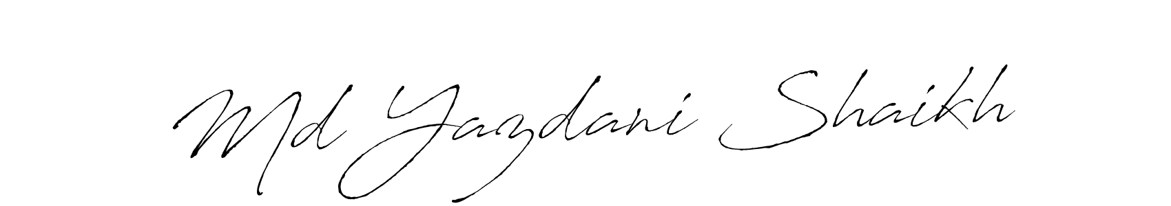 Make a short Md Yazdani Shaikh signature style. Manage your documents anywhere anytime using Antro_Vectra. Create and add eSignatures, submit forms, share and send files easily. Md Yazdani Shaikh signature style 6 images and pictures png