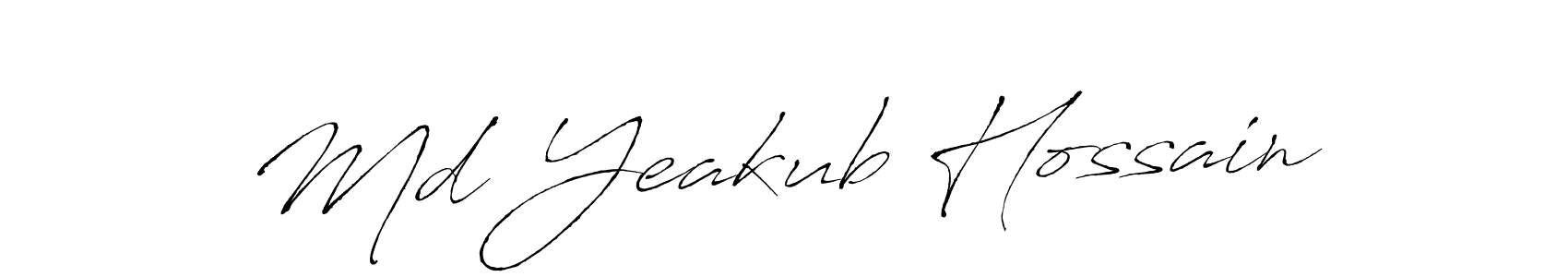 Md Yeakub Hossain stylish signature style. Best Handwritten Sign (Antro_Vectra) for my name. Handwritten Signature Collection Ideas for my name Md Yeakub Hossain. Md Yeakub Hossain signature style 6 images and pictures png