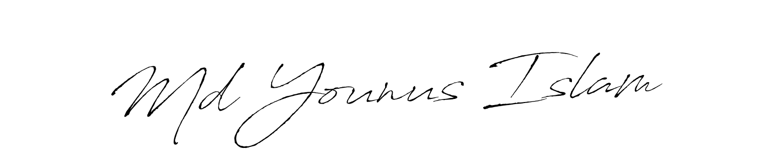 if you are searching for the best signature style for your name Md Younus Islam. so please give up your signature search. here we have designed multiple signature styles  using Antro_Vectra. Md Younus Islam signature style 6 images and pictures png