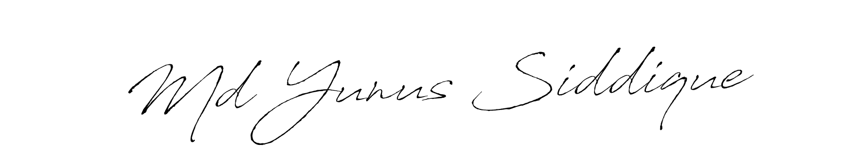Make a short Md Yunus Siddique signature style. Manage your documents anywhere anytime using Antro_Vectra. Create and add eSignatures, submit forms, share and send files easily. Md Yunus Siddique signature style 6 images and pictures png