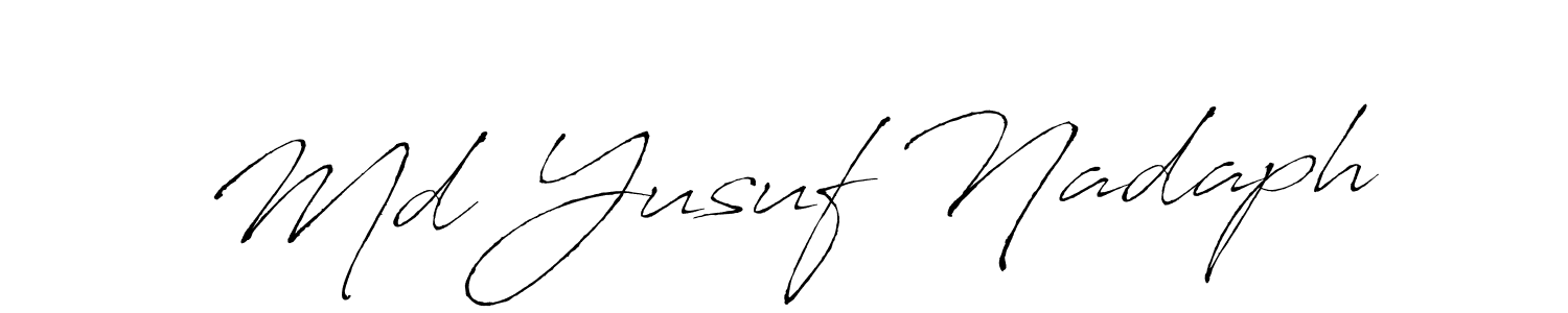 How to Draw Md Yusuf Nadaph signature style? Antro_Vectra is a latest design signature styles for name Md Yusuf Nadaph. Md Yusuf Nadaph signature style 6 images and pictures png