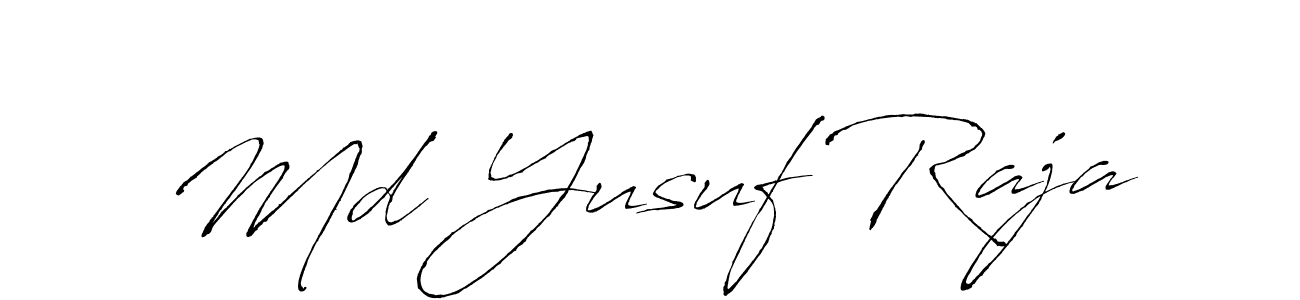 Make a beautiful signature design for name Md Yusuf Raja. With this signature (Antro_Vectra) style, you can create a handwritten signature for free. Md Yusuf Raja signature style 6 images and pictures png