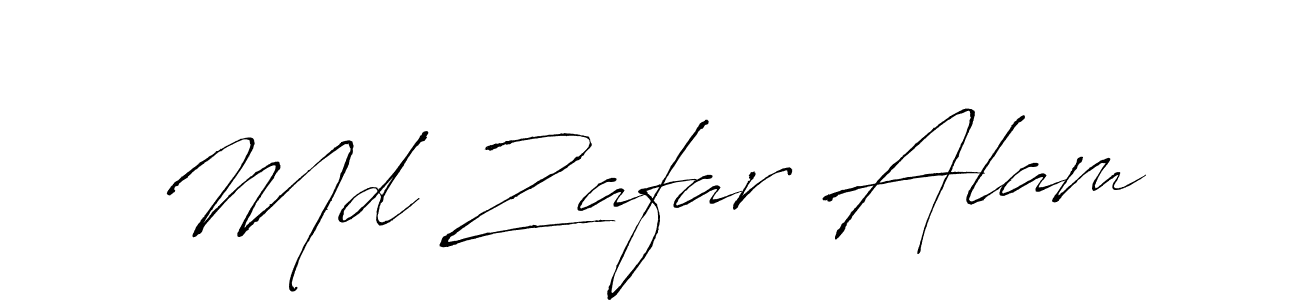 Md Zafar Alam stylish signature style. Best Handwritten Sign (Antro_Vectra) for my name. Handwritten Signature Collection Ideas for my name Md Zafar Alam. Md Zafar Alam signature style 6 images and pictures png