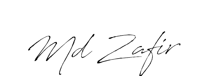 How to make Md Zafir signature? Antro_Vectra is a professional autograph style. Create handwritten signature for Md Zafir name. Md Zafir signature style 6 images and pictures png